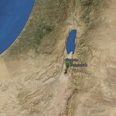 Satellite image of the places in 2 Peter