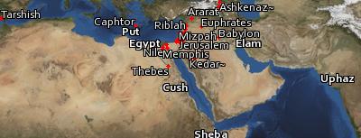 Satellite image of the places in Jeremiah