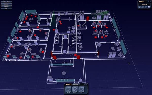 A screenshot from Subversion shows a building's procedurally generated floorplan.