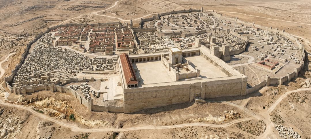 A photorealistic rendering of ancient Jerusalem created by Google's Nano Banana Pro.