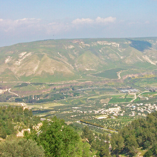 panorama of a valley in Havvoth-jair