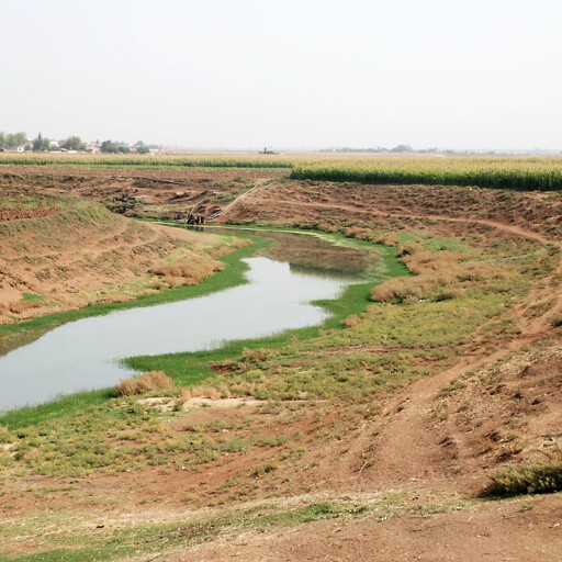 panorama of a river in Aram-naharaim