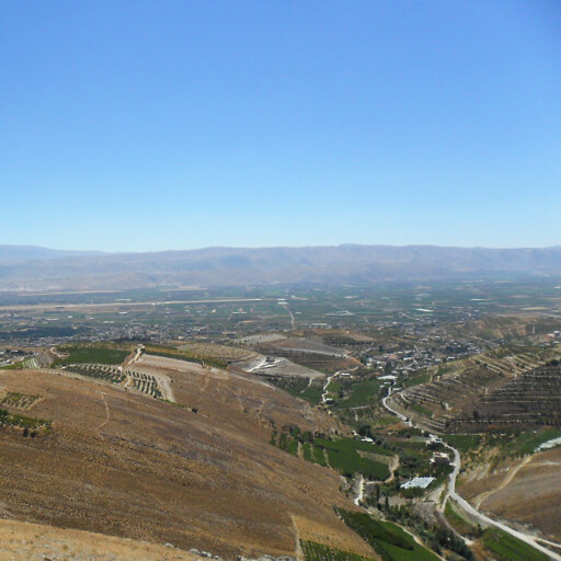 panorama of the Beqaa Valley in Zobah