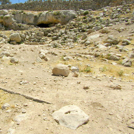 panorama of a cliff in the Wilderness of Ziph