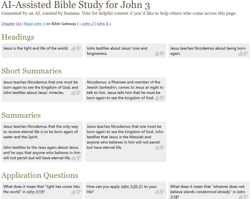 Visit AI-assisted Bible study