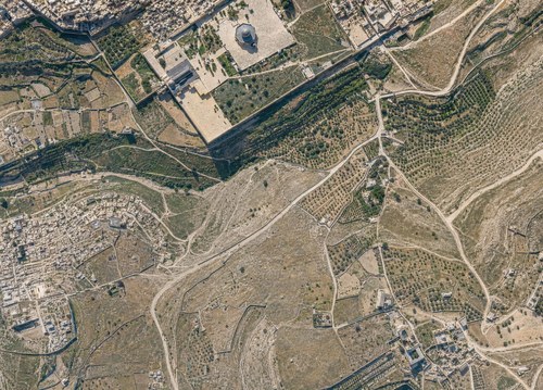Archive record 792: The Mount of Olives and the Kidron Valley. View toward the southeast.