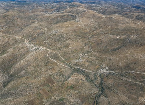 Archive record 642: The northern road from Jerusalem II (Bet Hanina, er-Ram). View toward the east-northeast.
