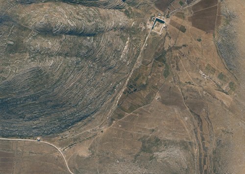 Archive record 951: The pool and pipeline of Wadi ‘Arrub. View toward the west-northwest.
