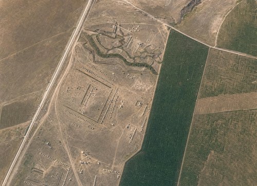 Archive record 123a: South of Bet-Dedschen, southern continuation of no. 122 (military camp)