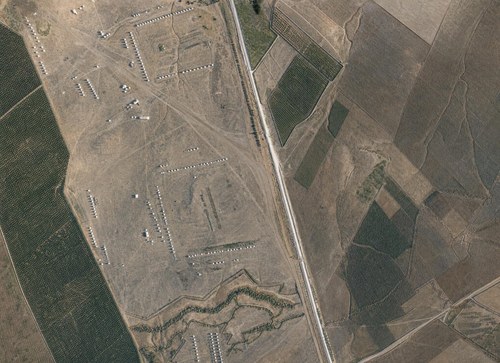 Archive record 123b: South of Bet-Dedschen, southern continuation of no. 122 (military camp)