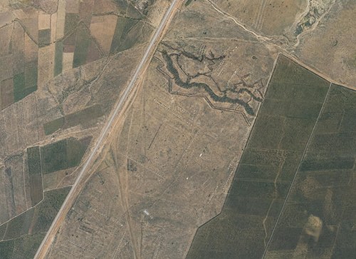 Archive record 125b: South of Bet-Dedschen, southeastern continuation of no. 124 to village Sarafand