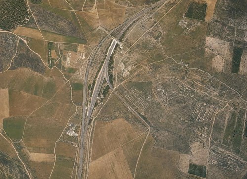 Archive record 147a: Southeast of Rentje, railway and military camp