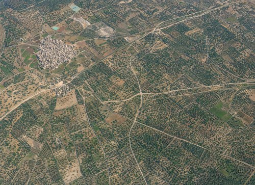 Archive record 163a: Lidd, with 1 km of surrounding terrain to the north and 1.5 km to the northwest