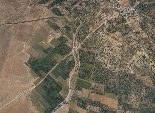 Archive record 169a: Northeast of Lidd, Dschindas, Wadi Rizja, railway, etc.