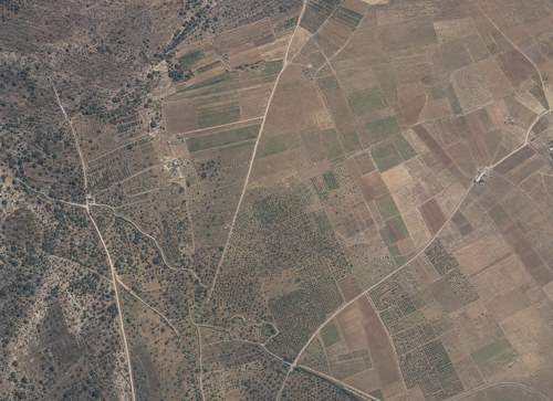 Archive record 170: Northeast of Lidd, Dschindas, Wadi Rizja, railway, etc., northern continuation of no. 169