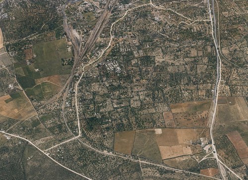 Archive record 174c: West of Lidd, military camp (vertical photograph), almost like no. 173