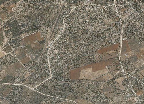 Archive record 174d: West of Lidd, military camp (vertical photograph), almost like no. 173