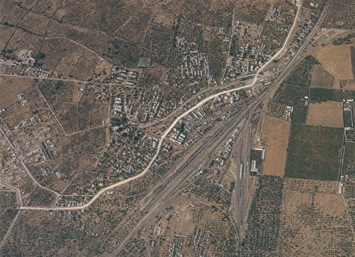 Archive record 174g: West of Lidd, military camp (vertical photograph), almost like no. 173