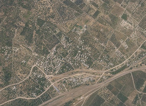 Archive record 174h: West of Lidd, military camp (vertical photograph), almost like no. 173