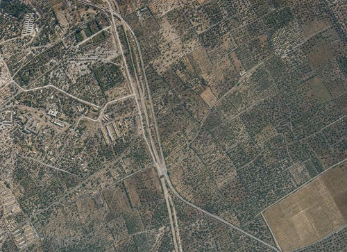 Archive record 176f: Southwest of Lidd, with 2.5 km of surrounding terrain
