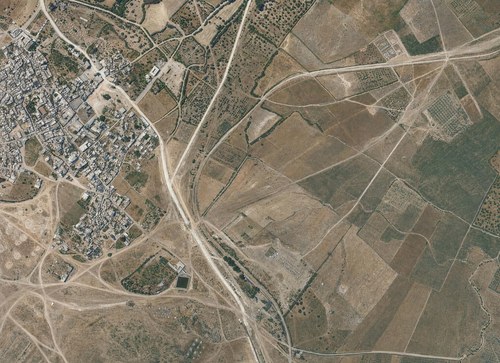 Archive record 181c: er-Ramle and immediate southeastern surroundings, station (vertical photograph)
