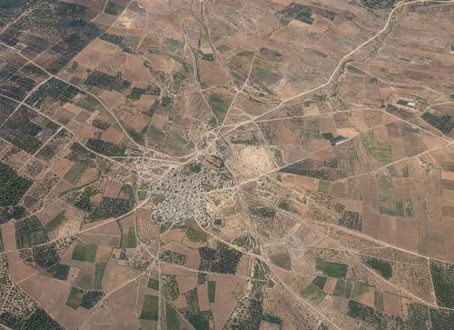 Archive record 184f: A city in the coastal plain (er-Ramle). View toward the southeast.