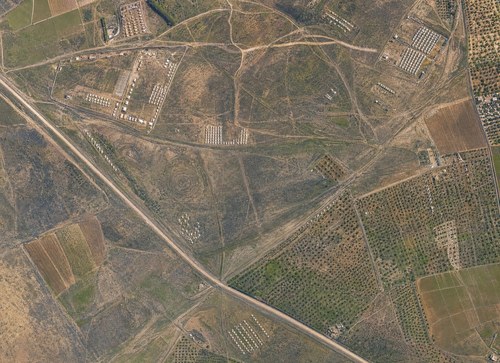 Archive record 188c: North of er-Ramle, 3 km, military camp