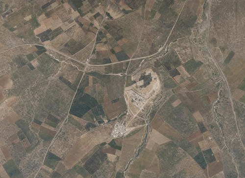 Archive record 198: Southeast of er-Ramle, southern continuation of no. 197 with Ras Abu Hamed and the quarry at Fechit