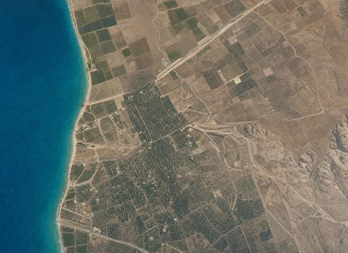 Archive record 200b: Southwest of er-Ramle, 3 km terrain with Dschoret er-Ramle, Tell Bakkisch and Tell el-Battich