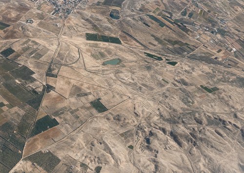 Archive record 282: overview of the terrain west of and southwest of the Jewish colony Rechowot (Khirbet Daran) to Zernuka