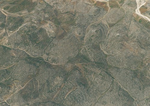 Archive record 309a: Dschimzu with 2 km northwestern and 1 km northern surroundings with Nebi Danjan
