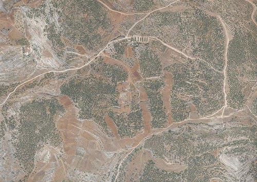 Archive record 309c: Dschimzu with 2 km northwestern and 1 km northern surroundings with Nebi Danjan