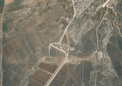 Archive record 314: el-Kubab and 1.5 km of surrounding terrain to the south, with a watchtower on the Jaffa-Jerusalem road