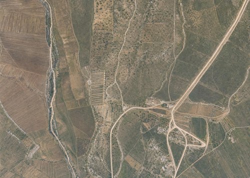 Archive record 316: Southeast of el-Kubab with Wadi en-Neda and 1 km of the Jerusalem road