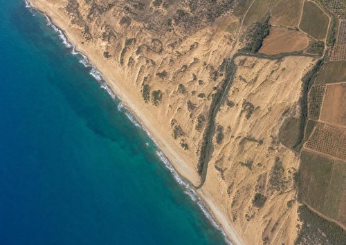 Archive record 323: Nahr Rubin (12 km south of Jaffa), mouth area and sand dunes