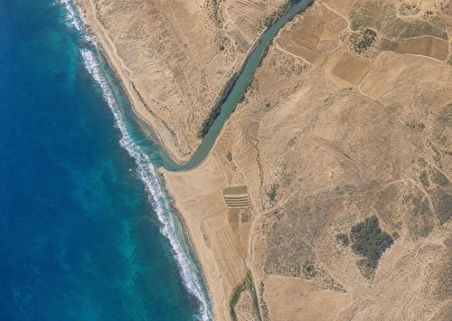 Archive record 323a: Nahr Rubin (12 km south of Jaffa), mouth area and sand dunes