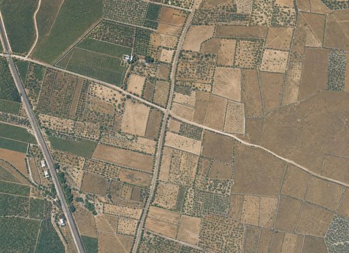 Archive record 35: West of Kalkilje: railway, 2 km surroundings