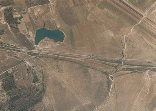 Archive record 354: Northeast of Jebna, 2 km, railway, pool of Zernuka
