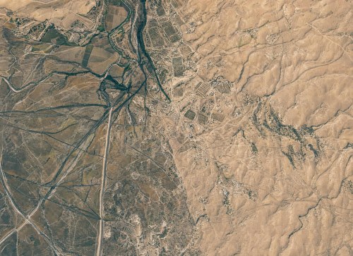 Archive record 361p: Southeast of Nebi Junis, Windungen of the Nahr Sukrer