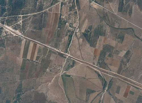 Archive record 37: South of Kalkilje: railway, 3 km surroundings