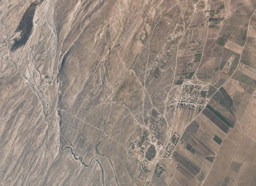 Archive record 379: Katra and the Jewish colony Gedera, with wider eastern surroundings including Wadi Katra and Wadi Murabba
