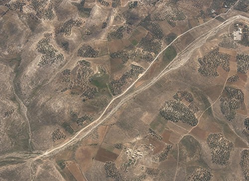 Archive record 381: Northeast of Wadi es-Sarar with Wadi el-Chalil