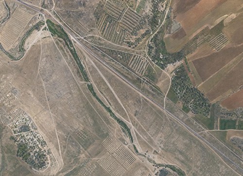 Archive record 395m: Northwest of station Wadi es-Sarar, southeastern continuation of no. 394