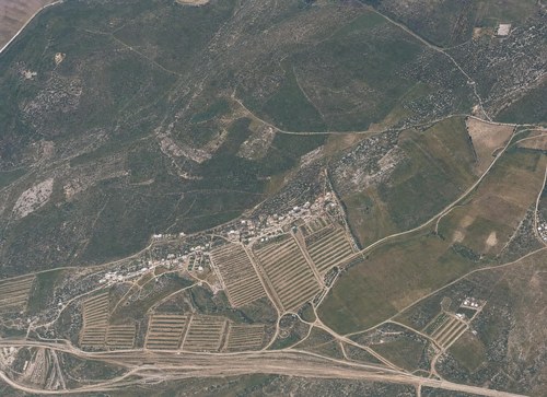 Archive record 396: East of station Wadi es-Sarar with Jewish colony Chulda