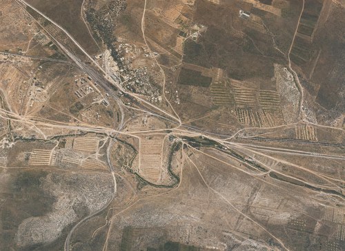 Archive record 396b: East of station Wadi es-Sarar with Jewish colony Chulda