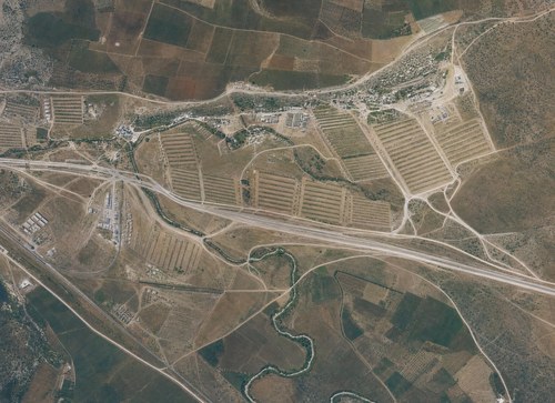 Archive record 396c: East of station Wadi es-Sarar with Jewish colony Chulda