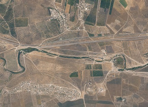 Archive record 396e: East of station Wadi es-Sarar with Jewish colony Chulda