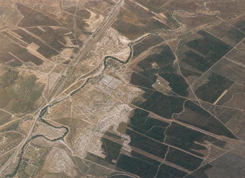 Archive record 396h: East of station Wadi es-Sarar with Jewish colony Chulda