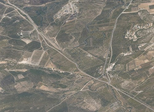 Archive record 396m: East of station Wadi es-Sarar with Jewish colony Chulda