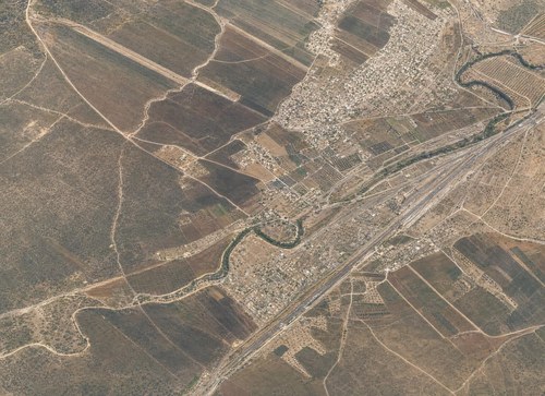 Archive record 396n: East of station Wadi es-Sarar with Jewish colony Chulda